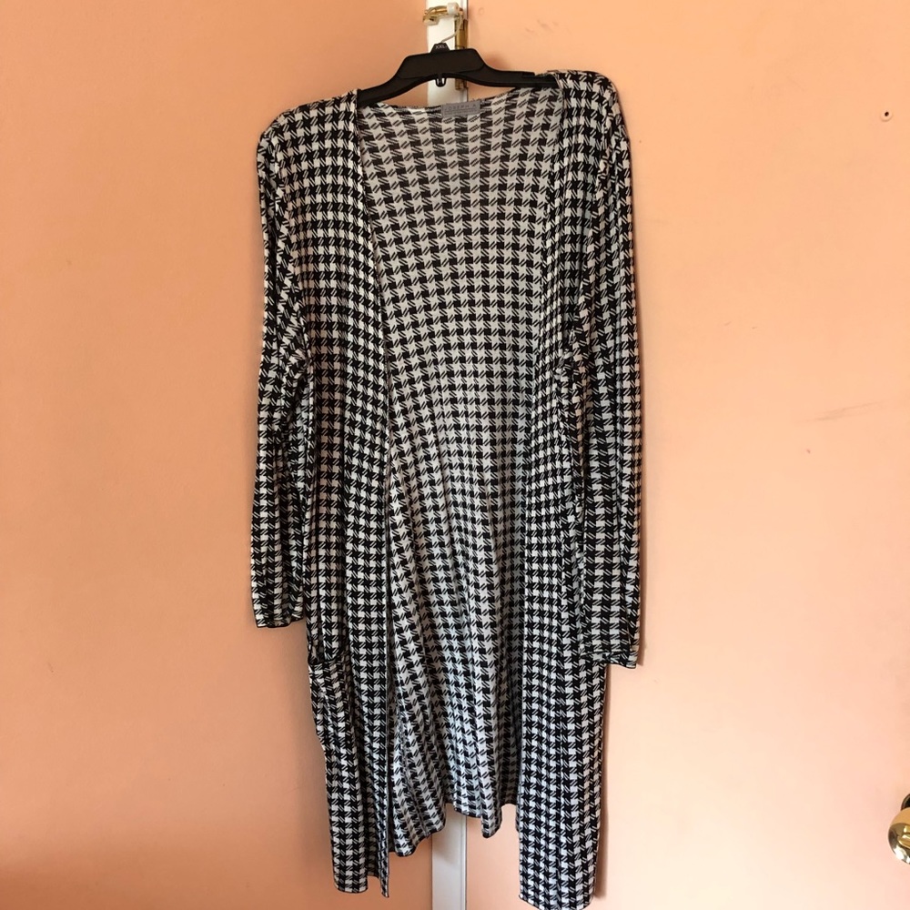 Houndstooth cardigan